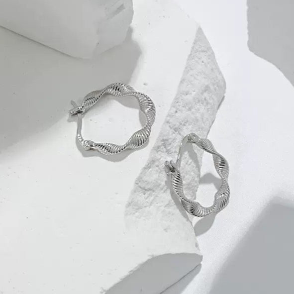 Twist Wave Earrings