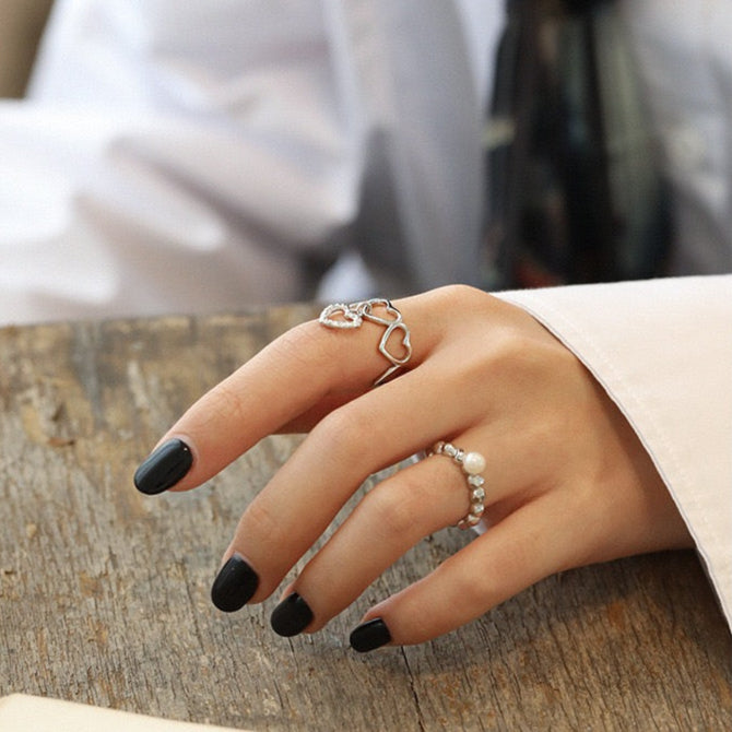 Linked Love Ring