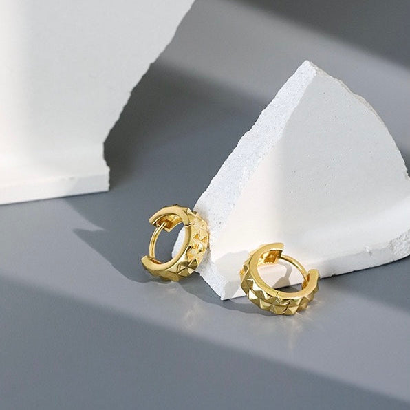 Sculpted Shine Hoops