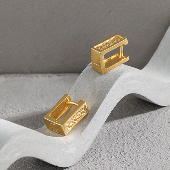Textured Frame Earrings