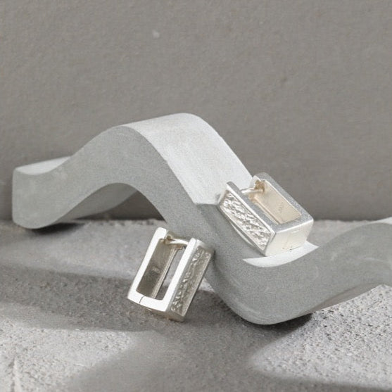 Textured Frame Earrings