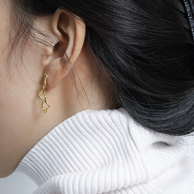 Silver Stream Earrings