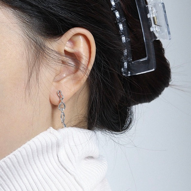 Silver Stream Earrings