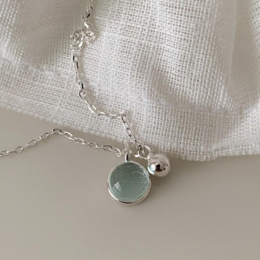 Crystal Clear Blue Necklace