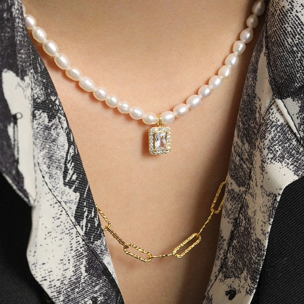 Moonlit Freshwater Pearl Necklace