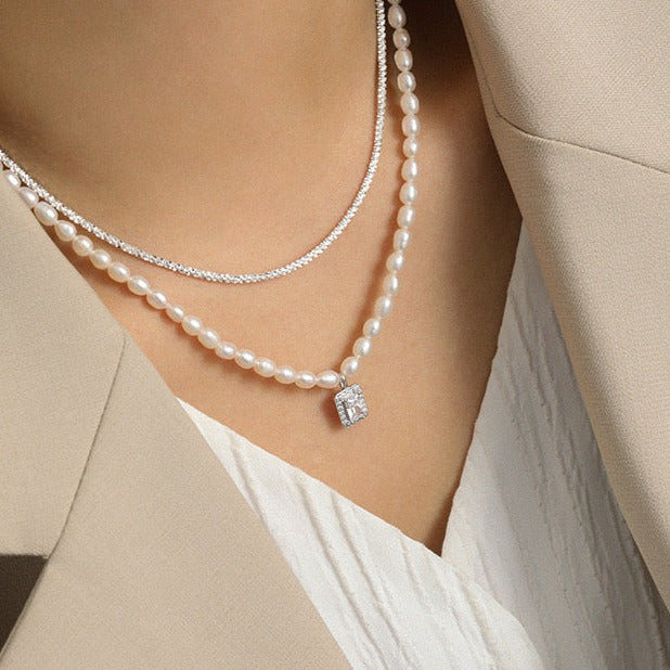 Moonlit Freshwater Pearl Necklace