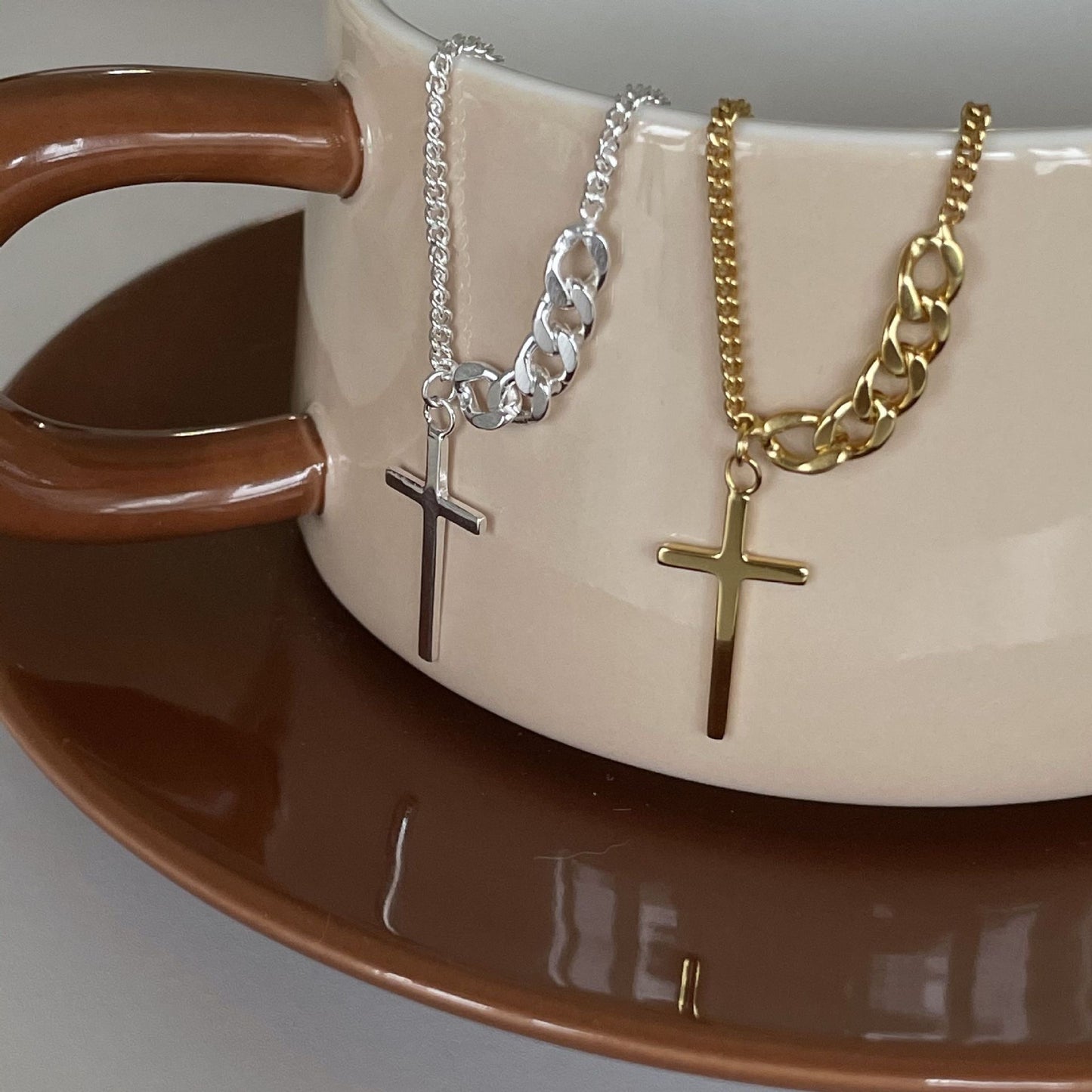 Graceful Cross Harmony Necklace