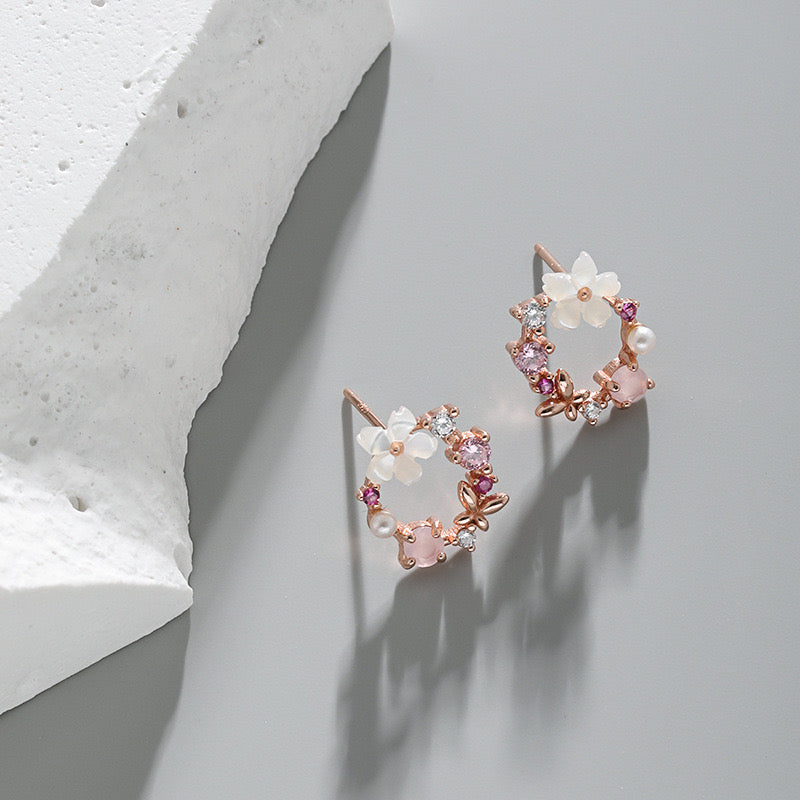 Whimsical Wreath Earrings