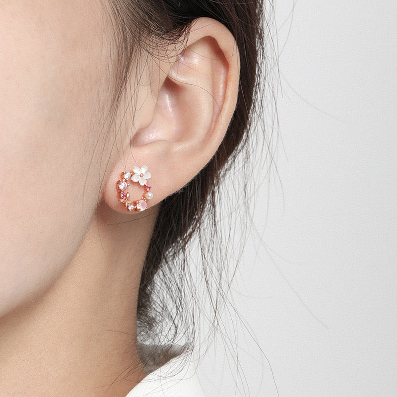 Whimsical Wreath Earrings