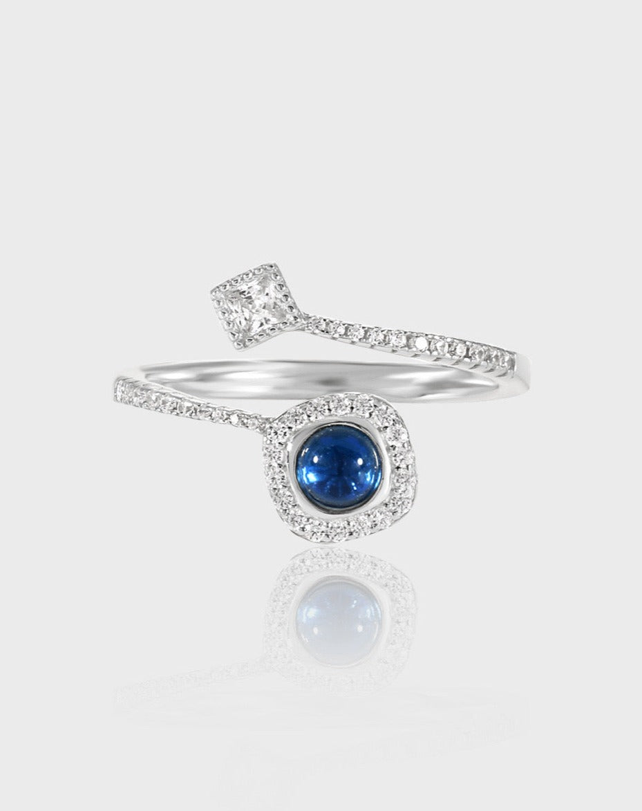 Zircon Sparkle Glass Ring
