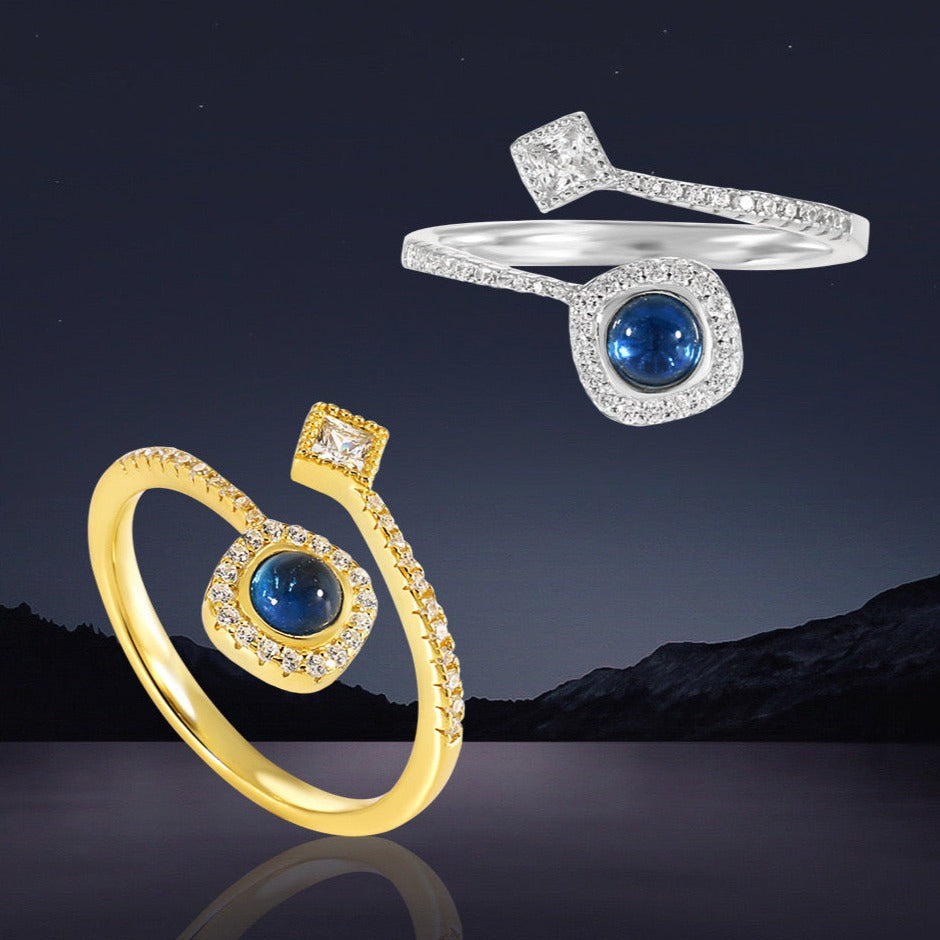 Zircon Sparkle Glass Ring