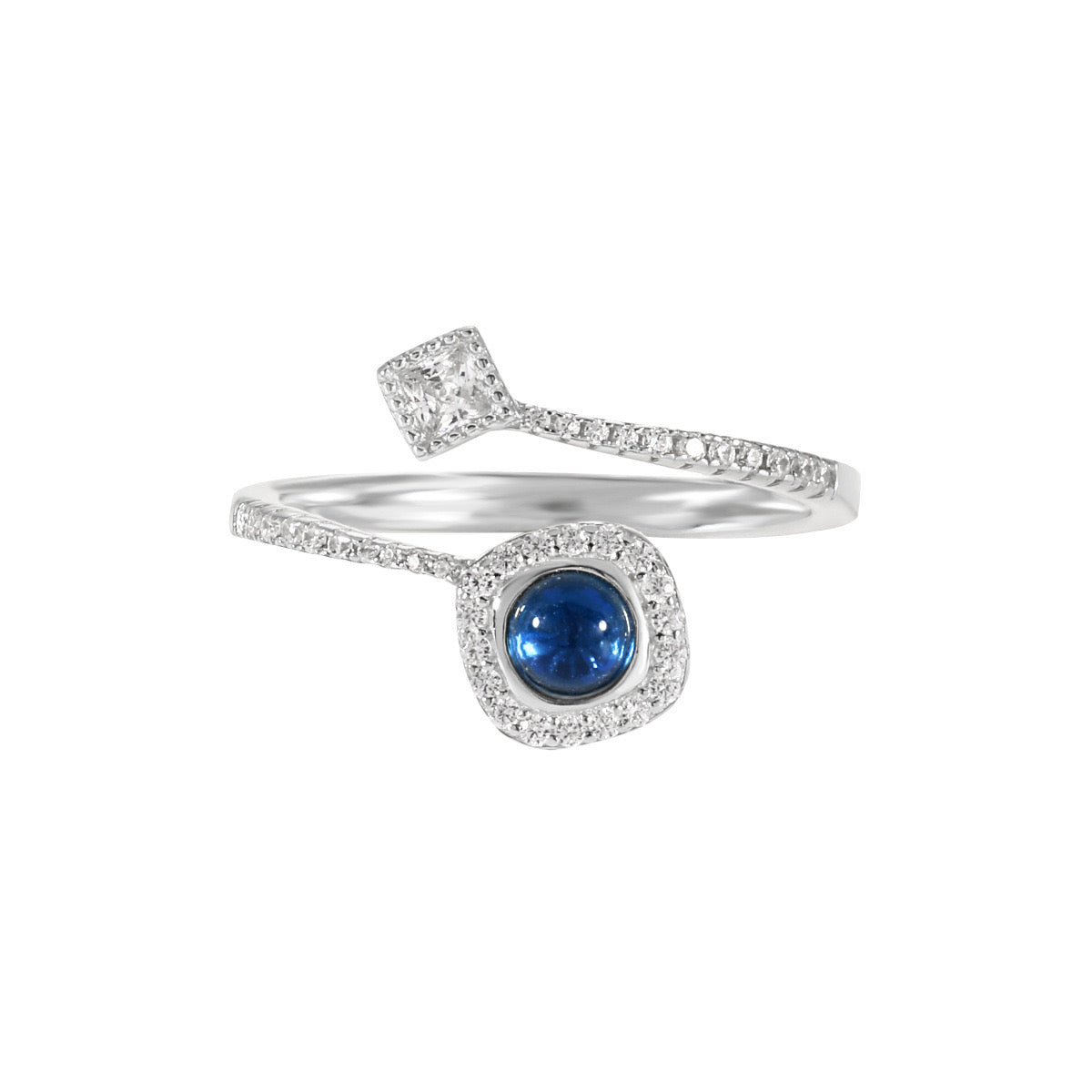 Zircon Sparkle Glass Ring