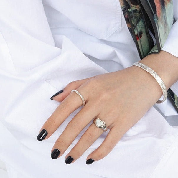 Seashell Heart Ring