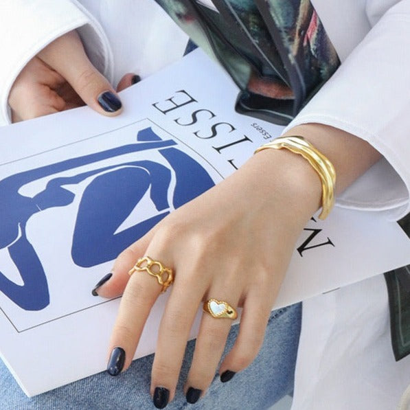 Seashell Heart Ring