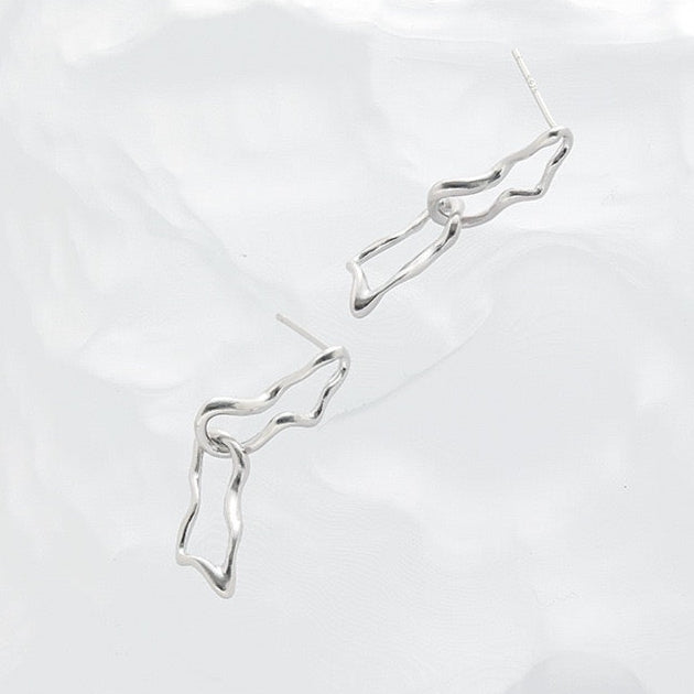 Silver Stream Earrings