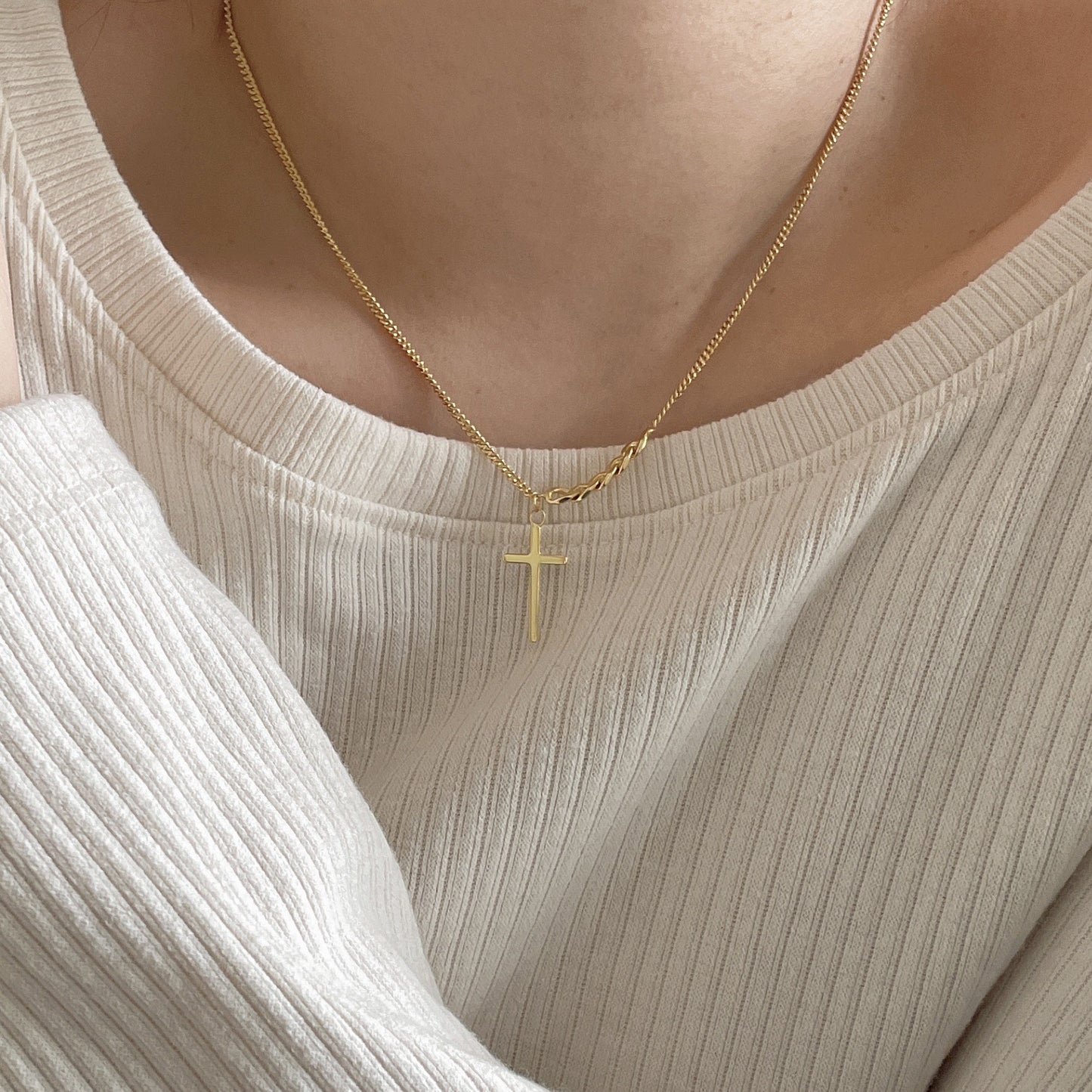 Graceful Cross Harmony Necklace