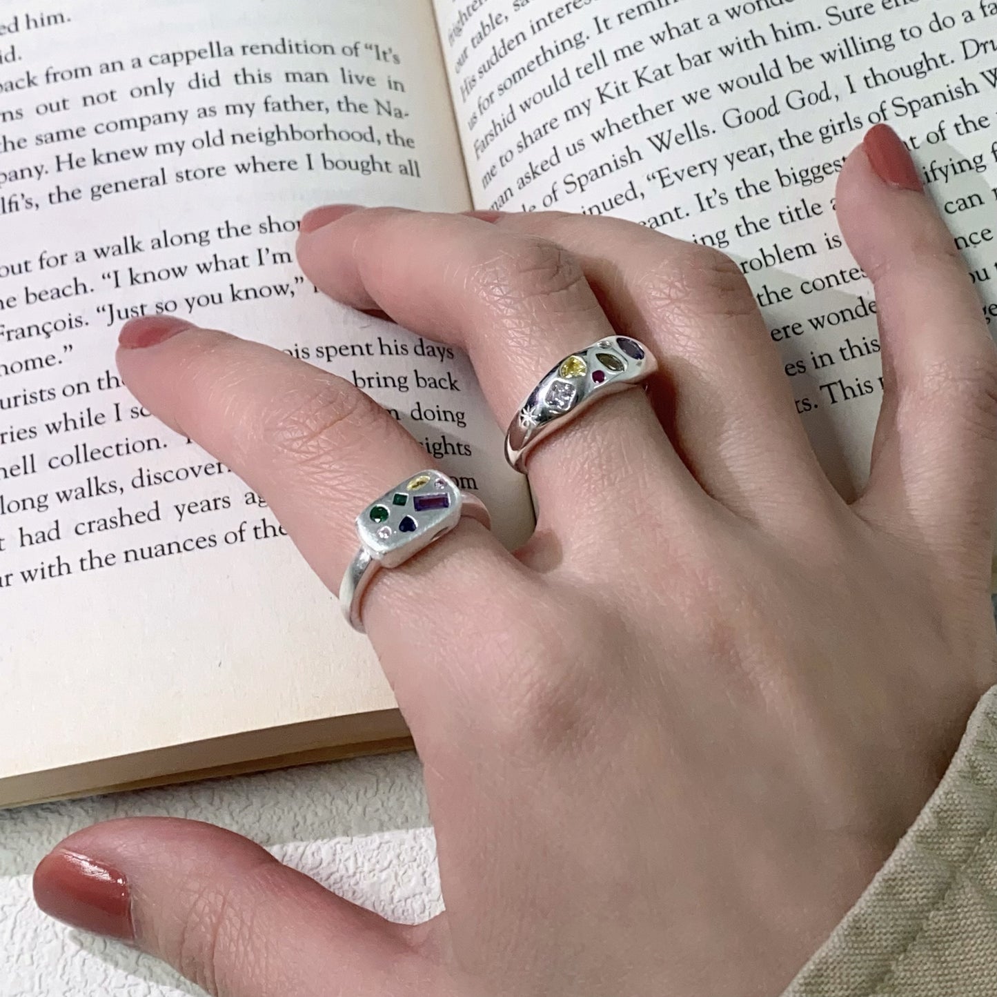Chromatic Zircon Ring