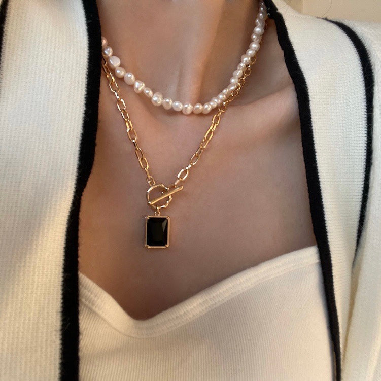 Nocturnal Noir Zircon Necklace