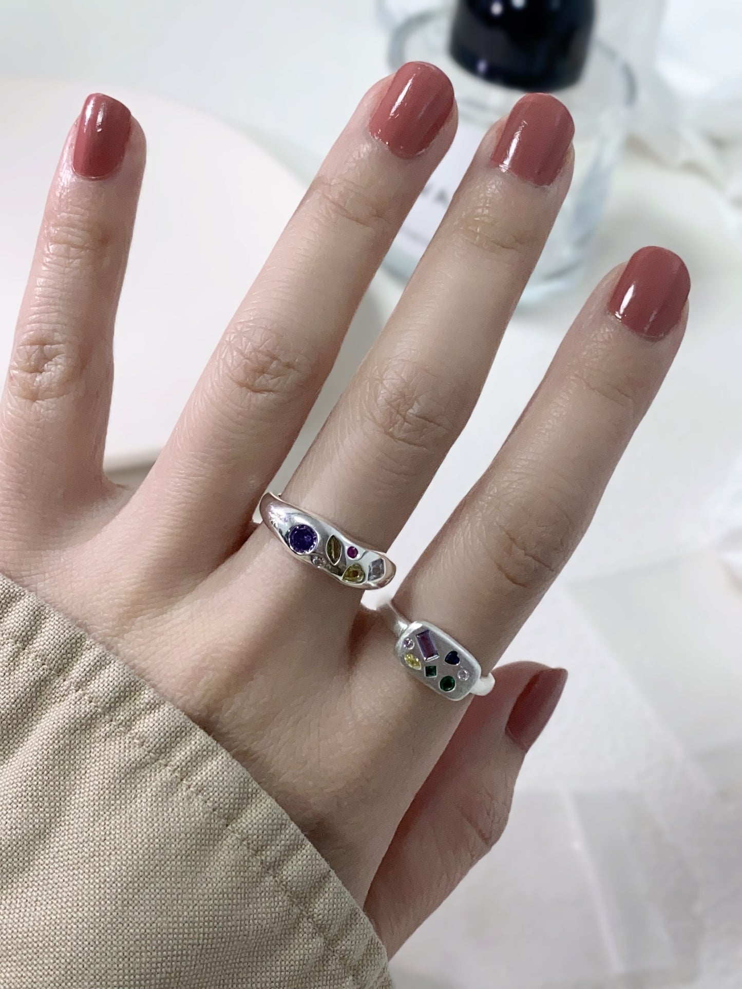 Chromatic Zircon Ring