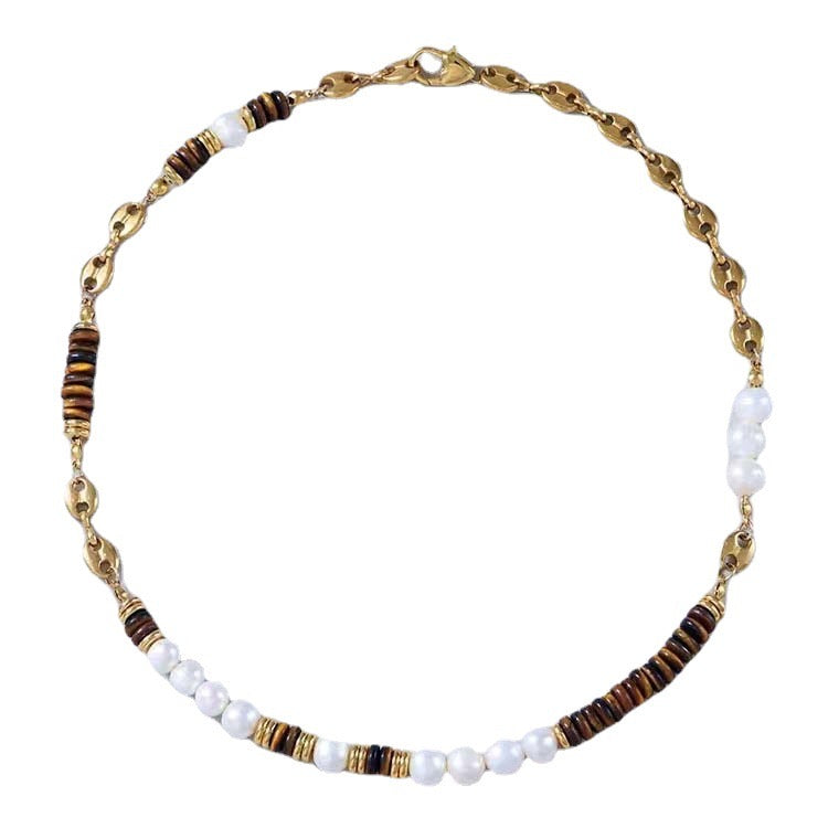 Pearlized Safari Charm Necklace