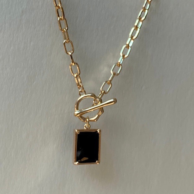 Nocturnal Noir Zircon Necklace
