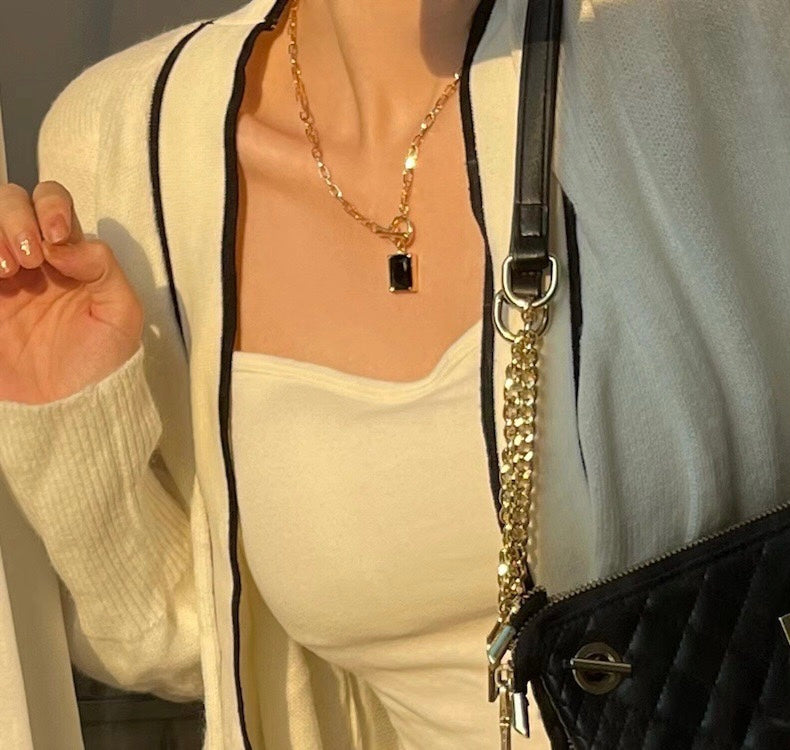Nocturnal Noir Zircon Necklace