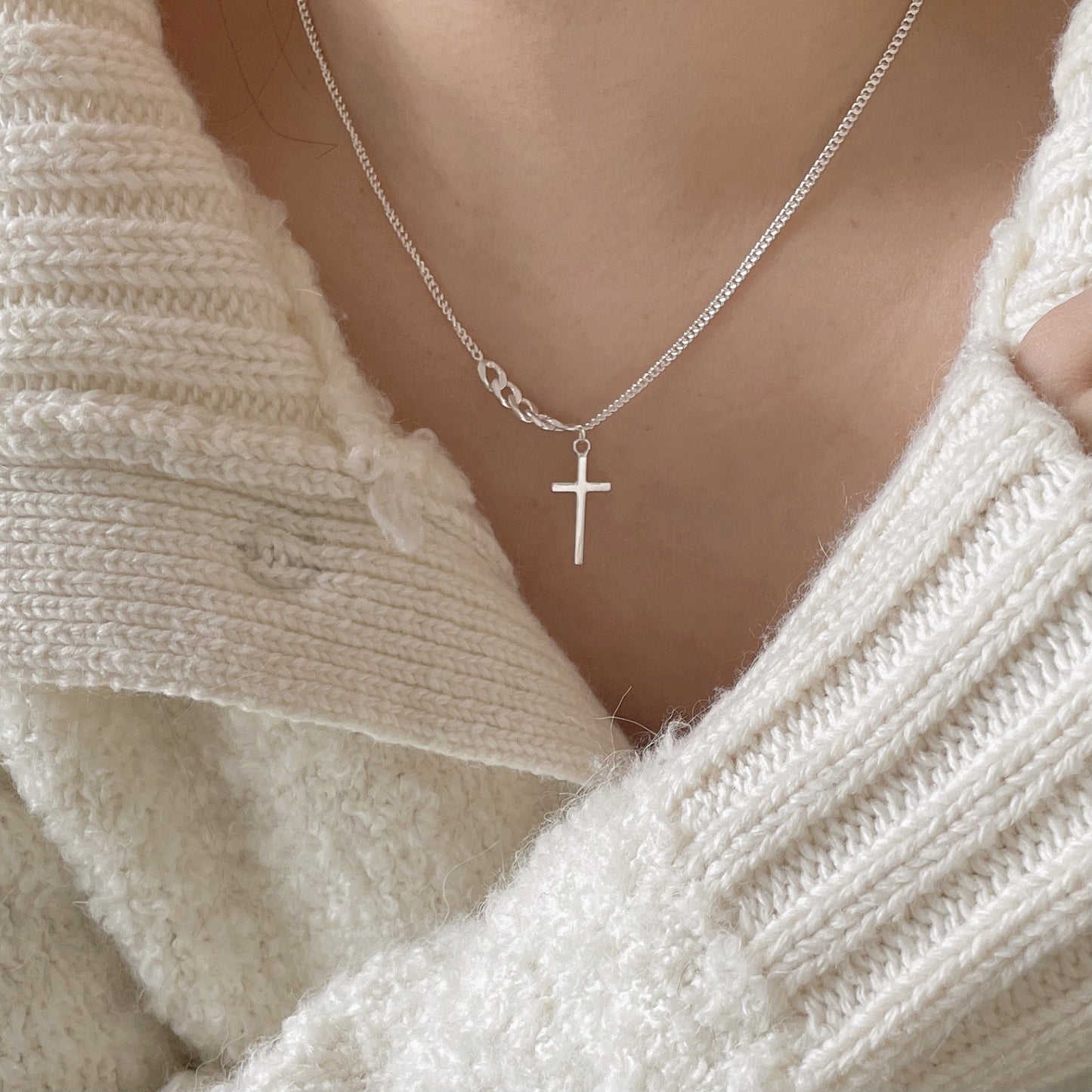 Graceful Cross Harmony Necklace