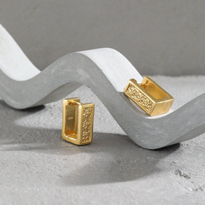 Textured Frame Earrings