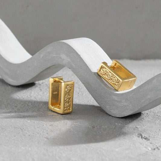 Textured Frame Earrings