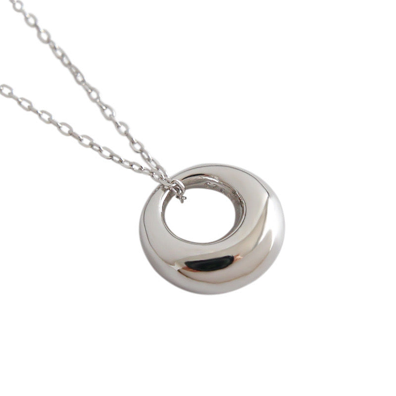 Geometric Circle Necklace