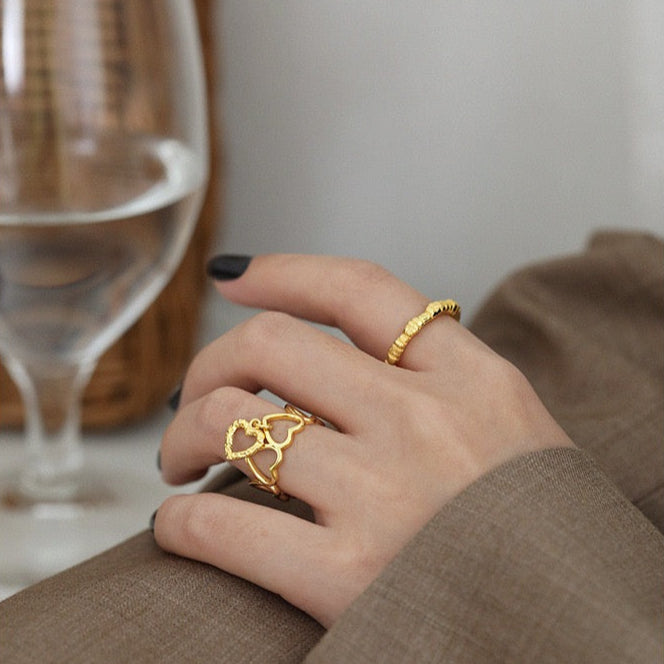 Linked Love Ring