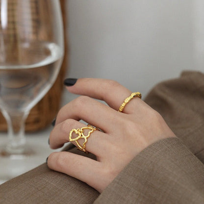 Linked Love Ring