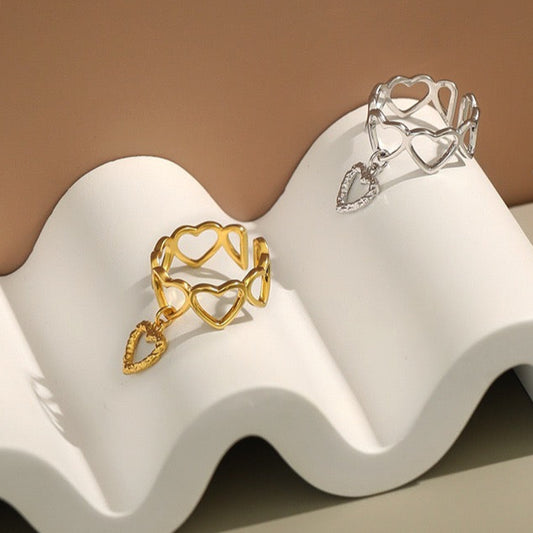 Linked Love Ring