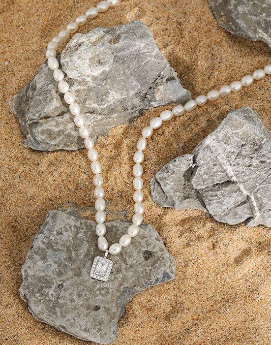 Moonlit Freshwater Pearl Necklace