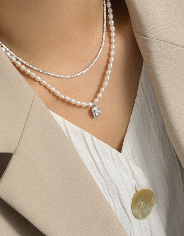 Moonlit Freshwater Pearl Necklace