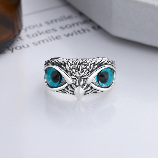 Owl's Sapphire Vision Ring