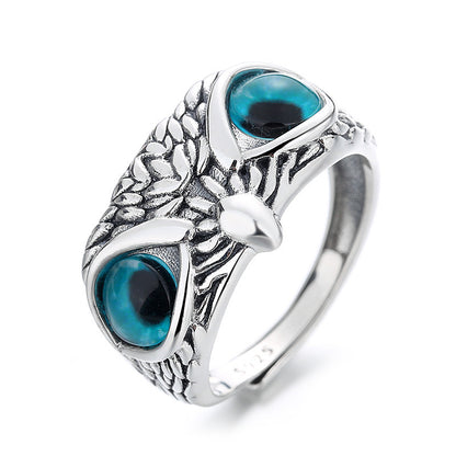 Owl's Sapphire Vision Ring