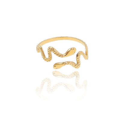 Twin Vipers Circlet Ring