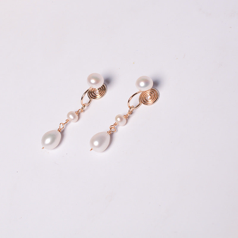 Freshwater Frost Dangle Earrings