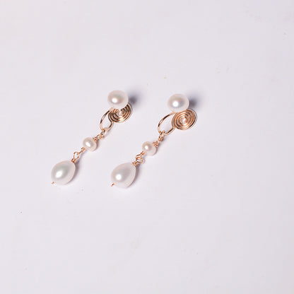 Freshwater Frost Dangle Earrings