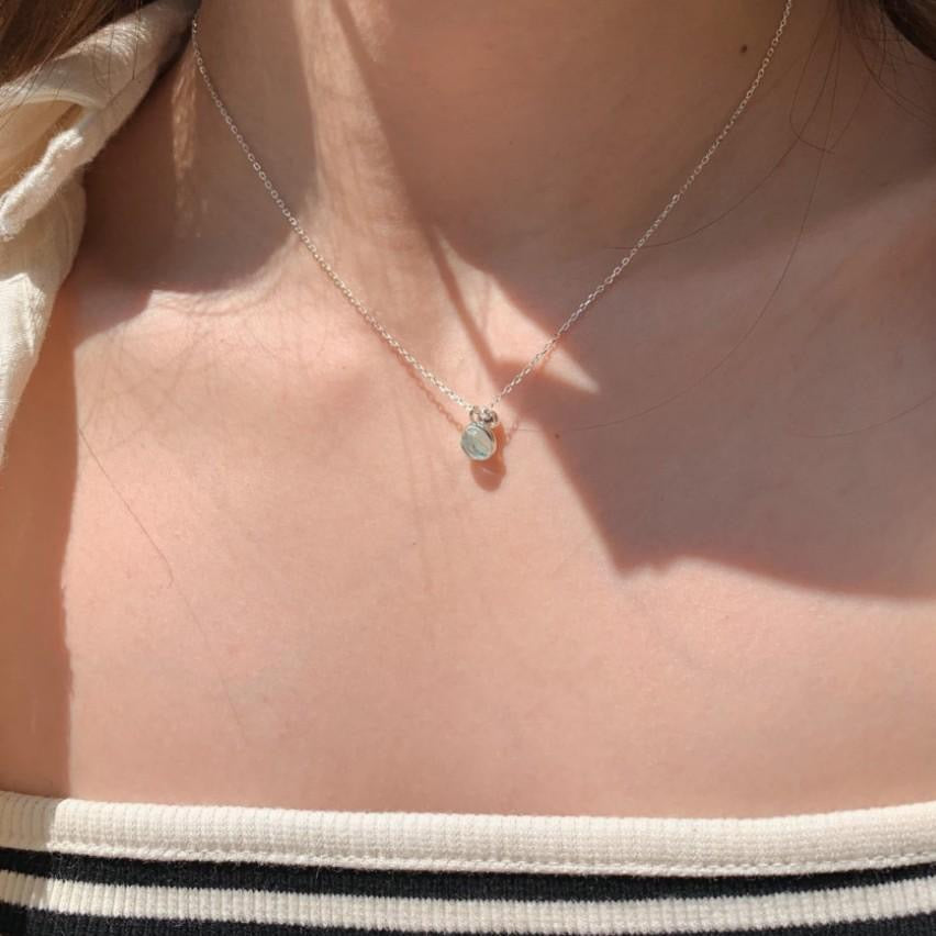 Crystal Clear Blue Necklace