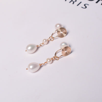 Freshwater Frost Dangle Earrings