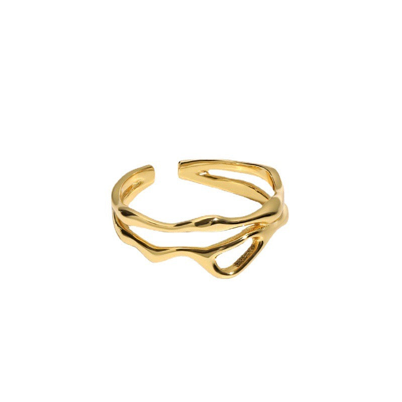 Abstract Embrace Ring