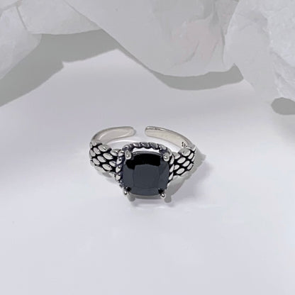 Obsidian Sparkle Ring