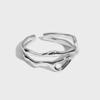 Abstract Embrace Ring