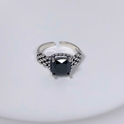 Obsidian Sparkle Ring